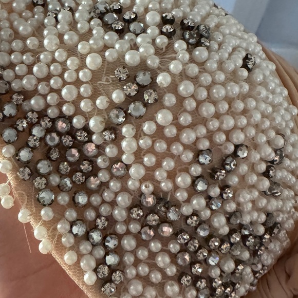 Sherri Hill Pink Strapless White Lace Hoco BabyDoll Dress Bow Short Mini Size 6 - Picture 10 of 12